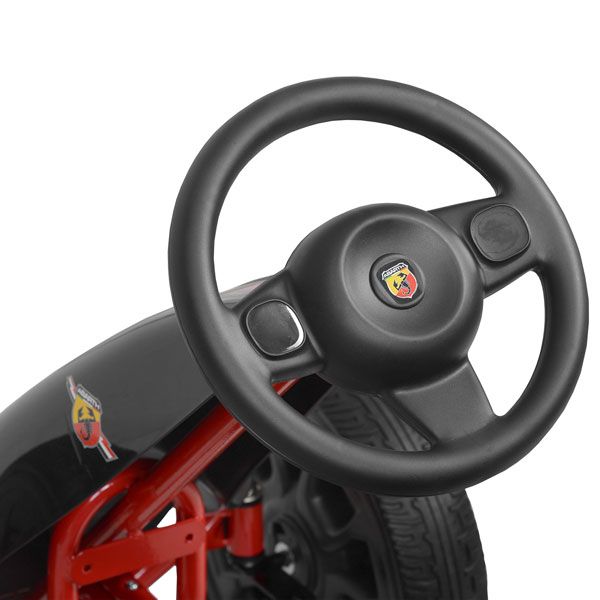 ABARTH Tretkart Black Tretkart mit ergonomischem Lenkrad