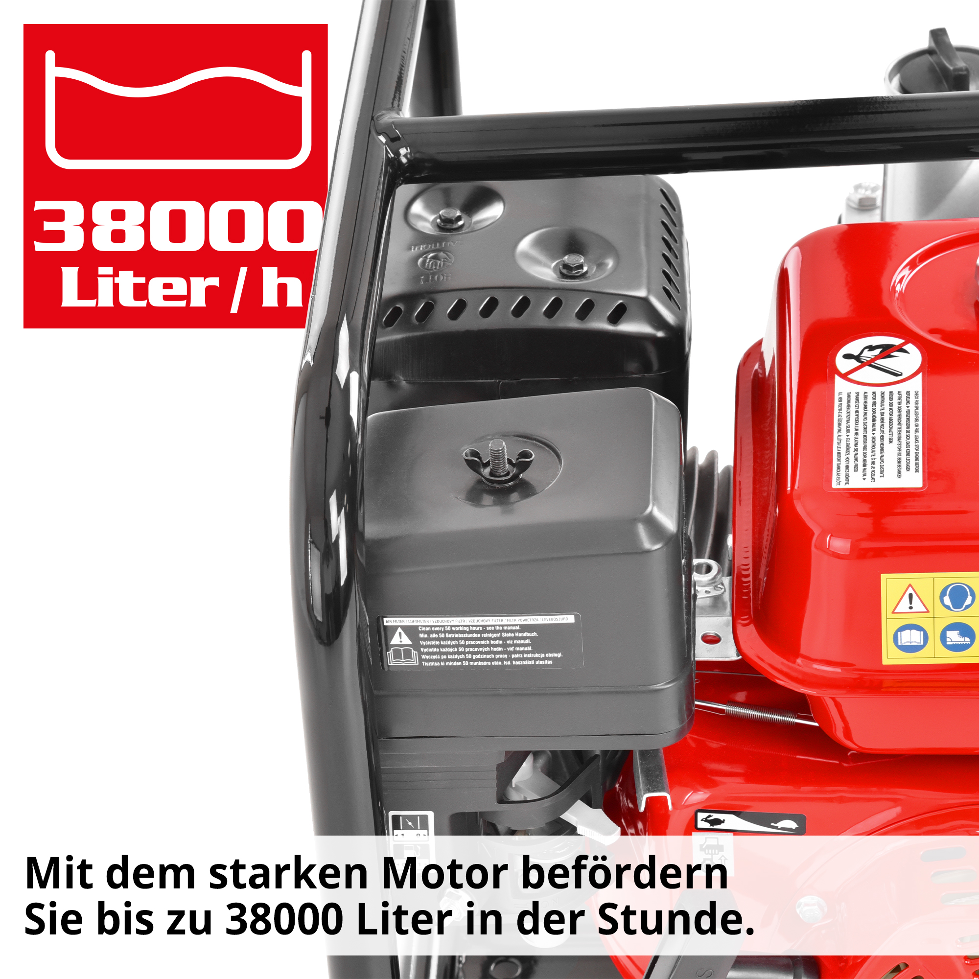 Schmutzwasserpumpe; Befördert bis zu 38000 Liter pro Stunde