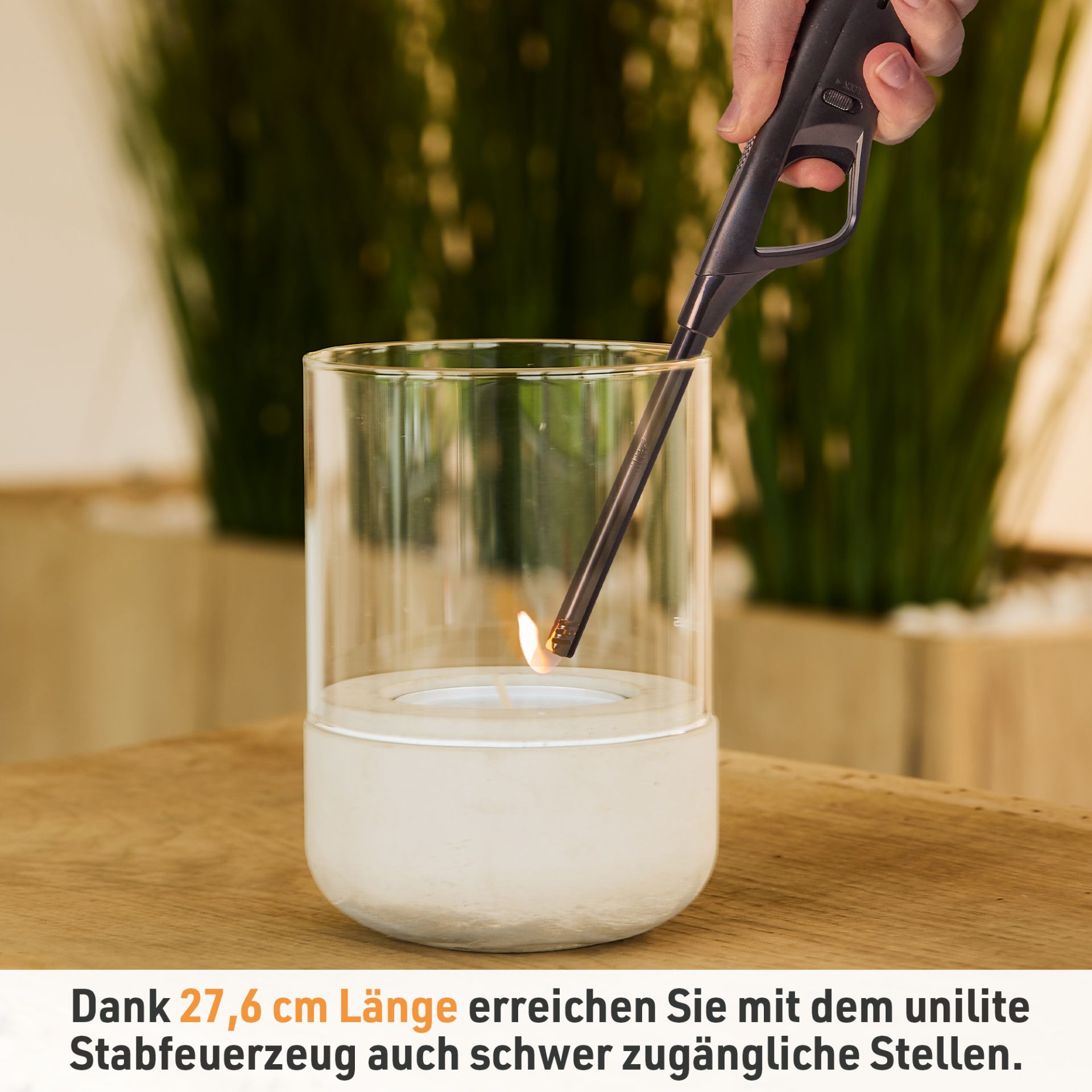 Unilite Stabfeuerzeug Milano NT; 27,6 Zentimeter lang