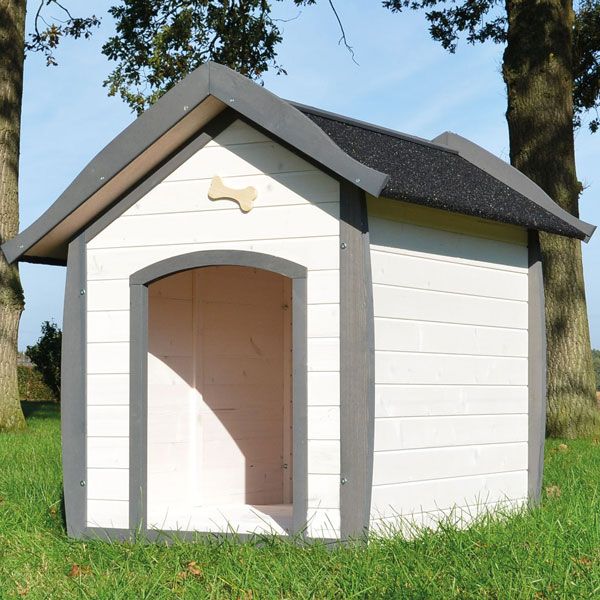 zooprinz Hundehütte »Bella« große Hundehütte regen- und windgeschützter Platz