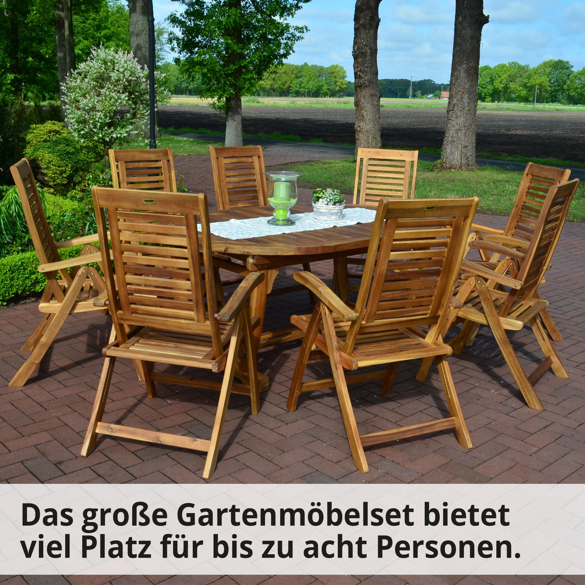 Gartensitzgruppe Royal; Sitzplätze für bis zu 8 personen