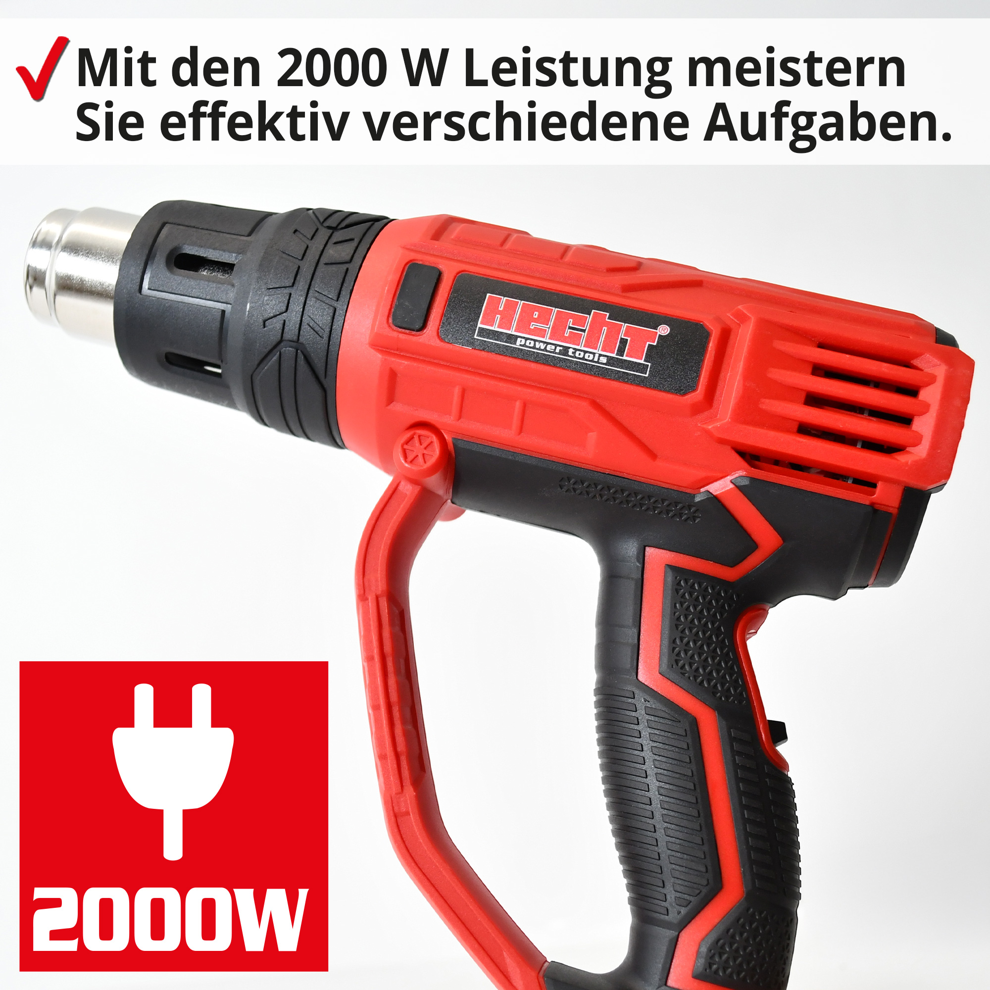Heißluftfön Heißluftgebläse  von HECHT mit 2000 W