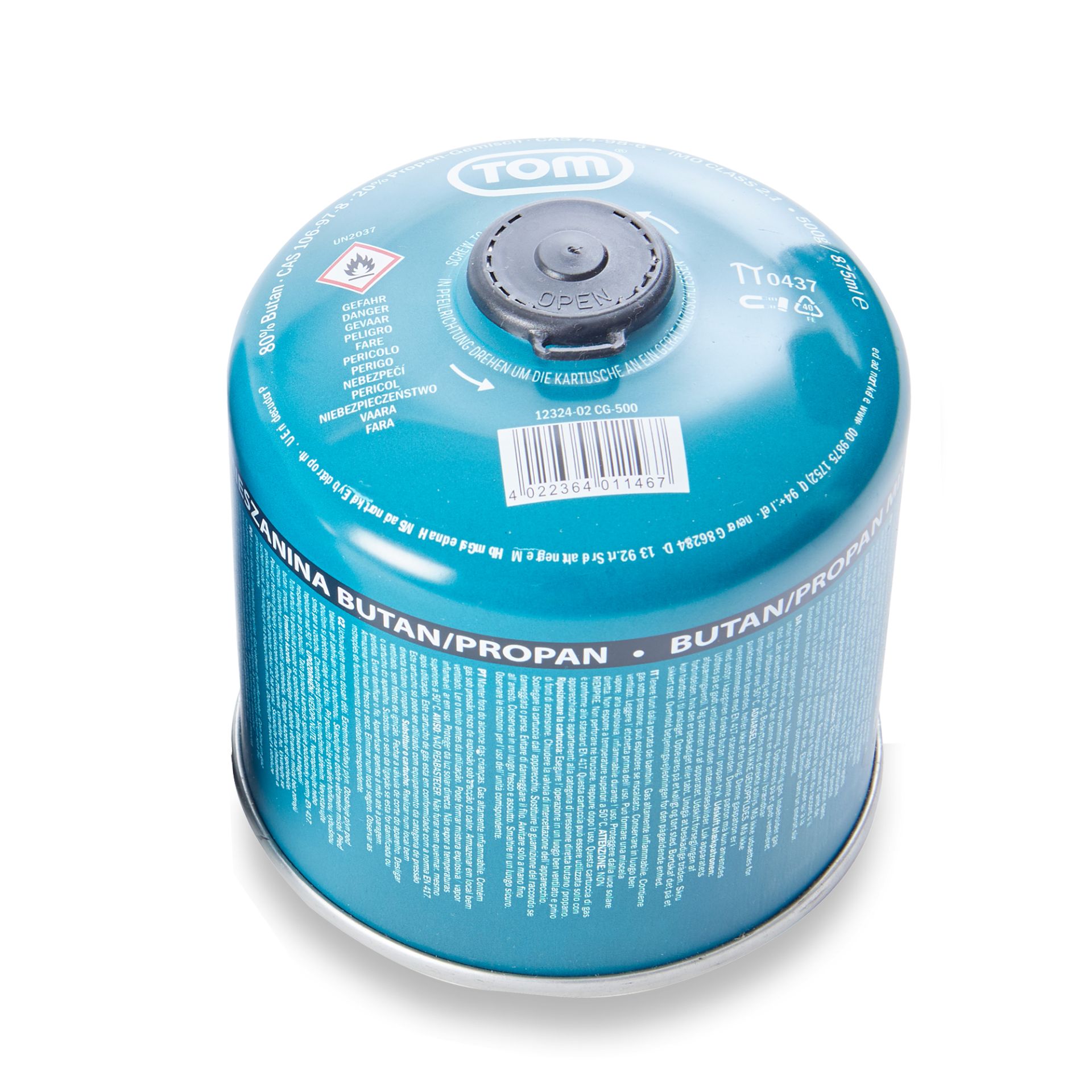 TOM CG-500 Butan Gas 500 Gramm Kartusche 1 Stück