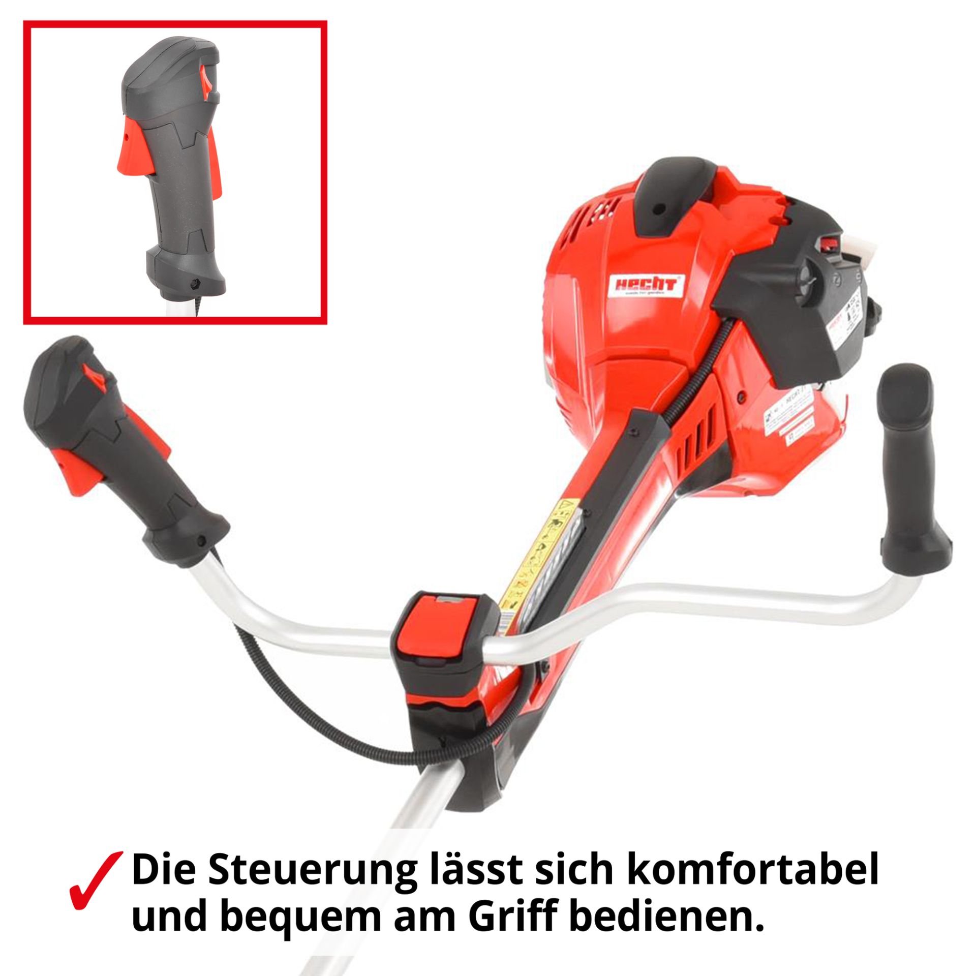 HECHT Freischneider Benzin 154 Freischneider mit bequemer Steuerung 