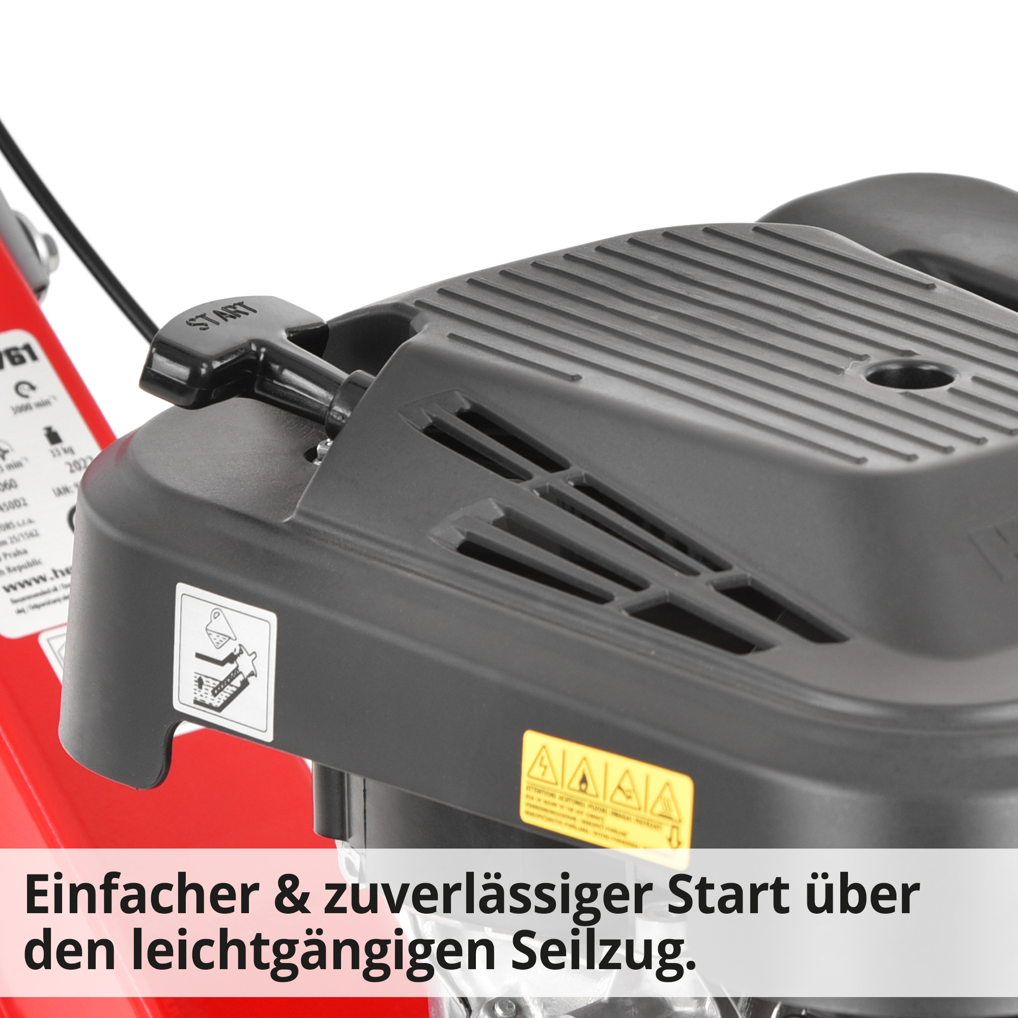 HECHT Gartenhacke 761 zuverlässiges Starten durch leichtgängigen Seilzug