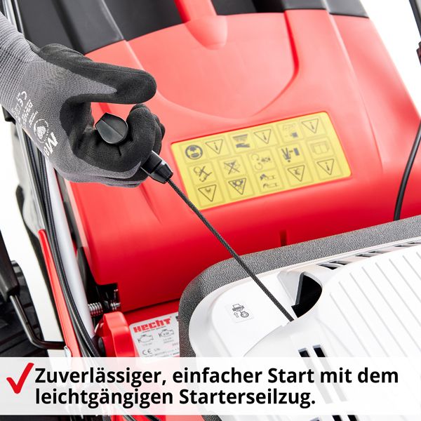 HECHT Benzin Rasenmäher »5534 SX« Benzin Rasenmäher mit praktischem Startseilzug