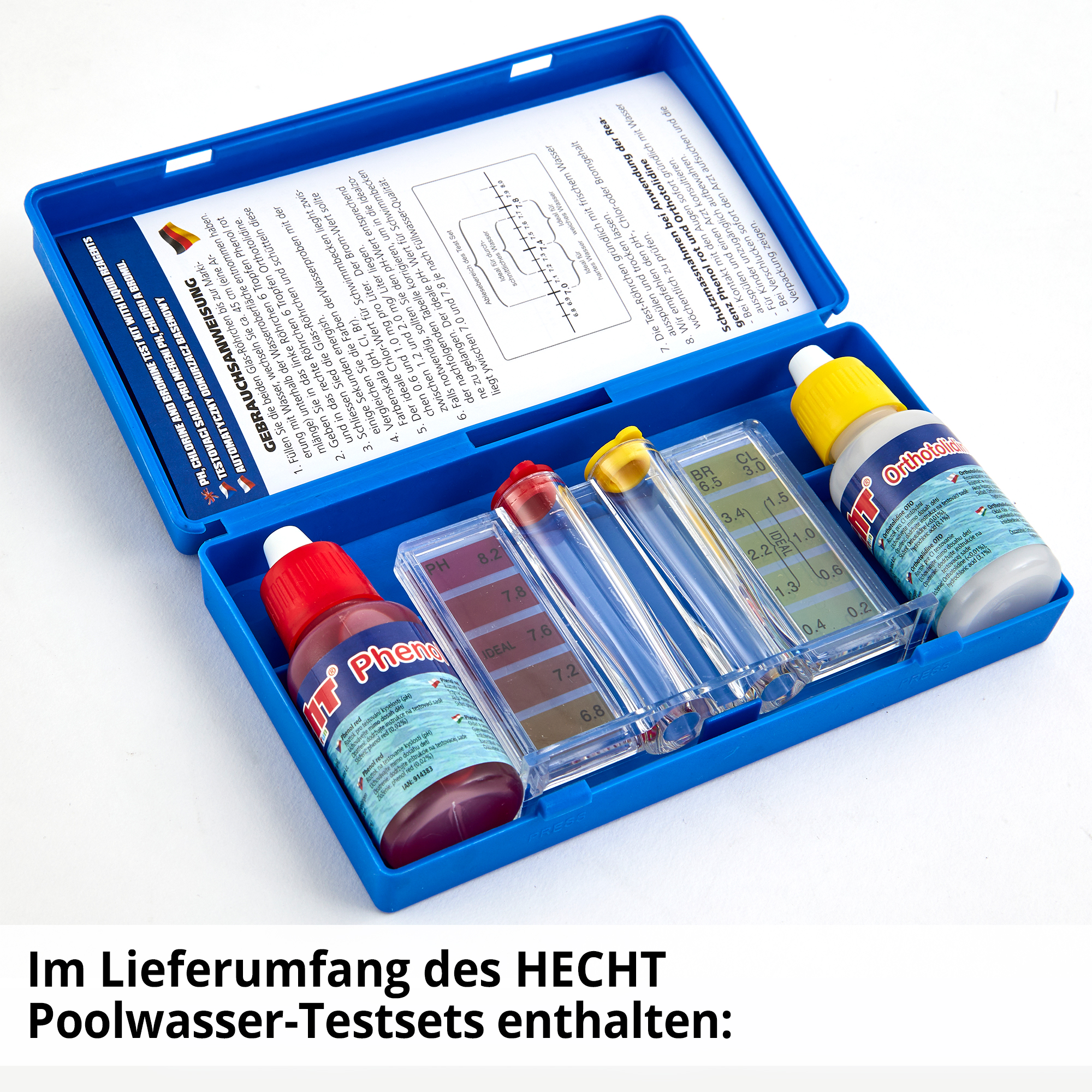 HECHT Poolwasser-Test-Set »060601« Inklusive Gebrauchsanweisung
