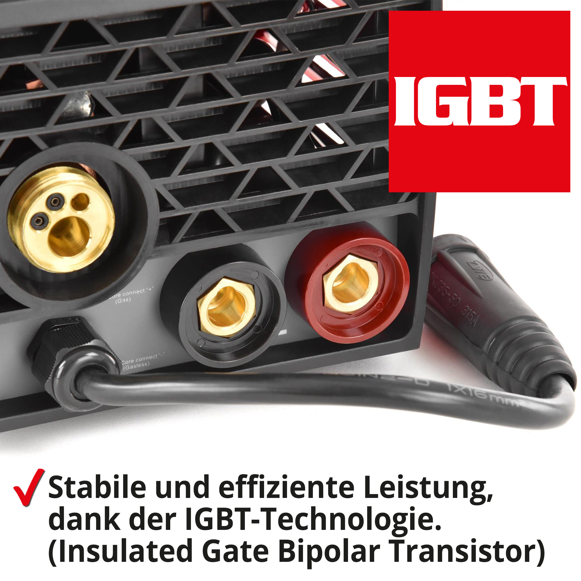 Hecht 1830 MIG MAG Schweißgerät mit stabiler und effizienter Leistung, dank der IGBT-Technologie