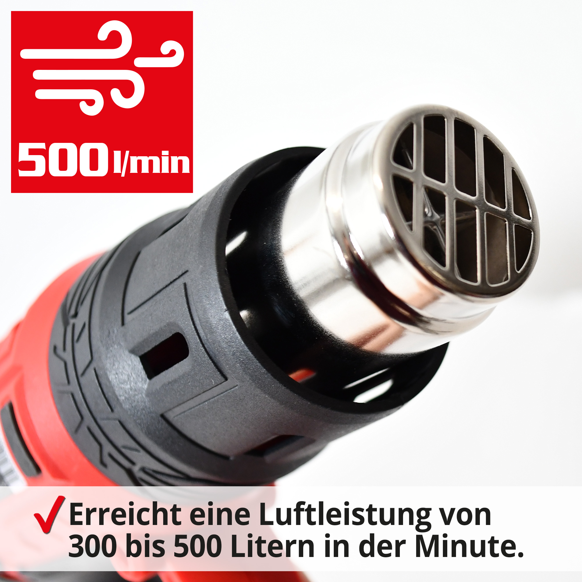 Heißluftgebläse mit 500 l/min