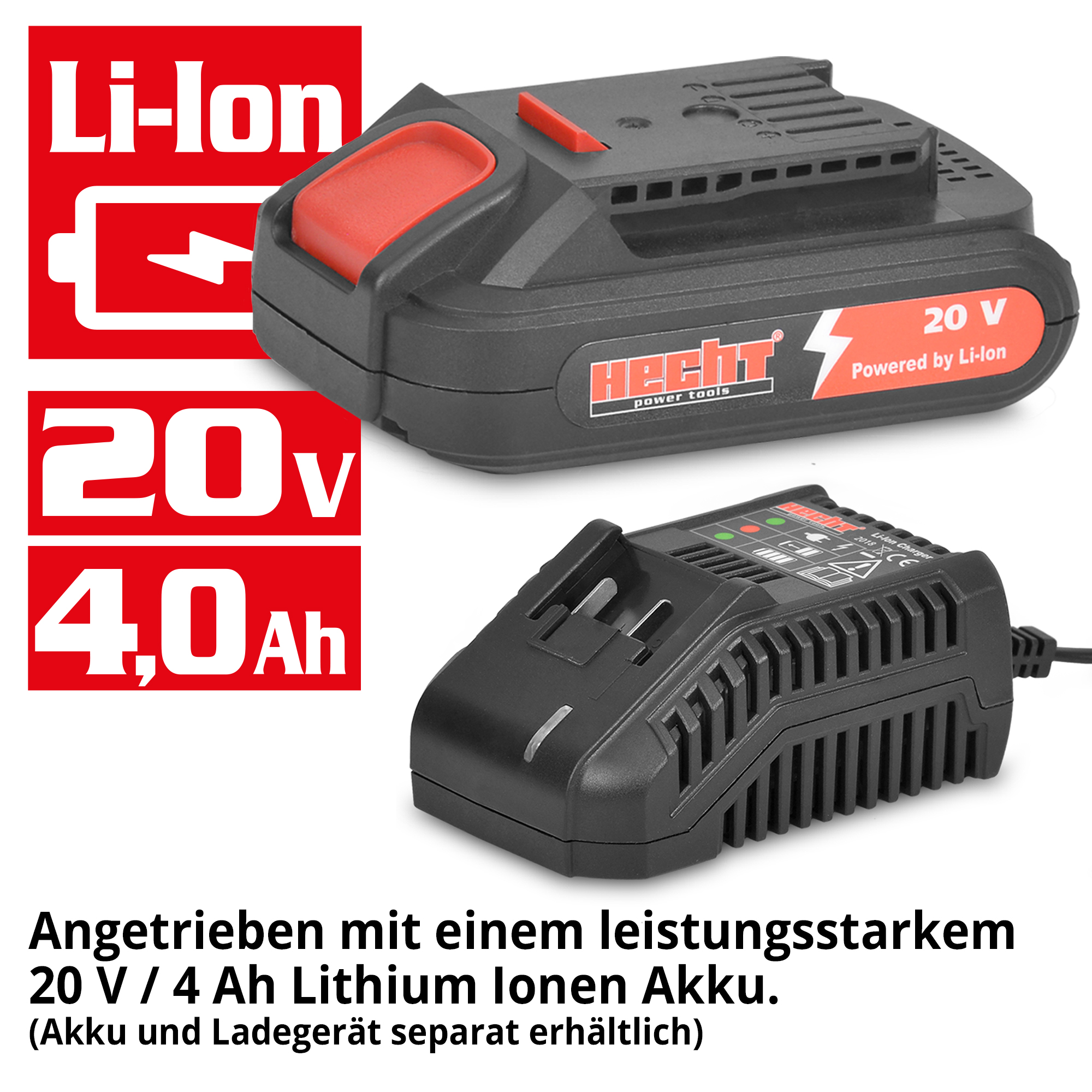 HECHT 1670 Akku Handkreissäge; Angetrieben mit einem leistungsstarkem 20 V / 4 Ah Lithium Ionen Akku