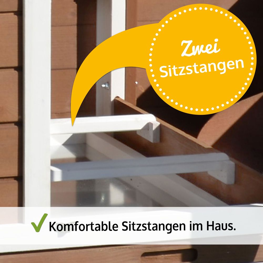 zooprinz Hünhervoliere Mobi zwei komfortable Sitzstangen 