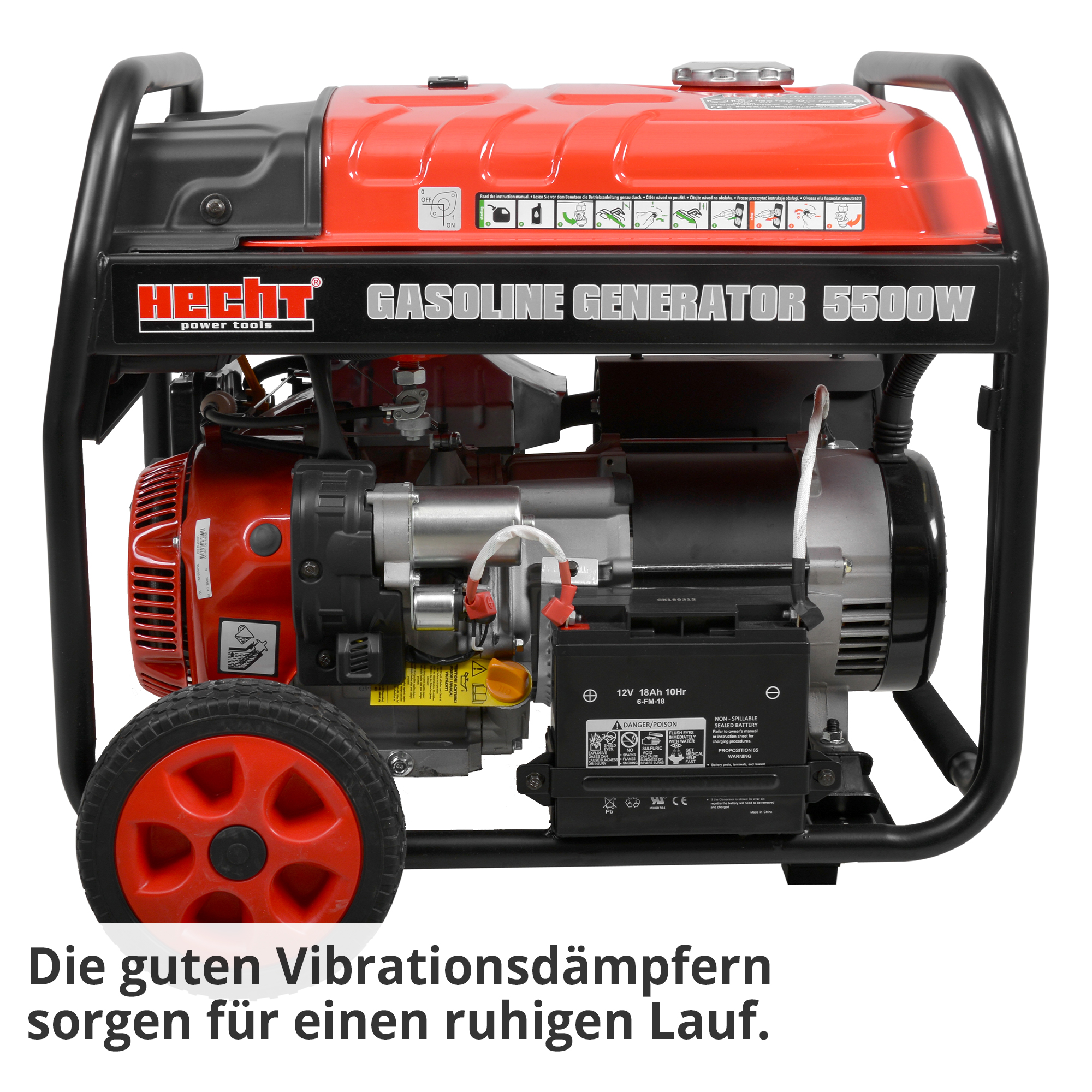 Stromgenerator; Gute Vibrationsdämpfer für einen ruhigen Lauf