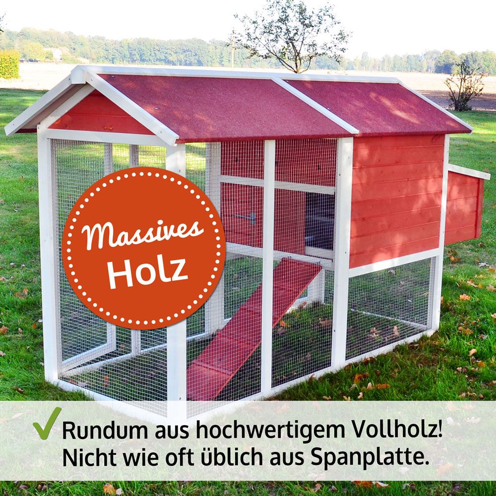 zooprinz Hühnervoliere Gerda aus hochwertigem Vollholz