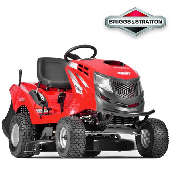 Hecht Benzin-Rasentraktor Aufsitzmäher mit Briggs and Stratton Motor und 6-fach Schnitthöhenverstellung 