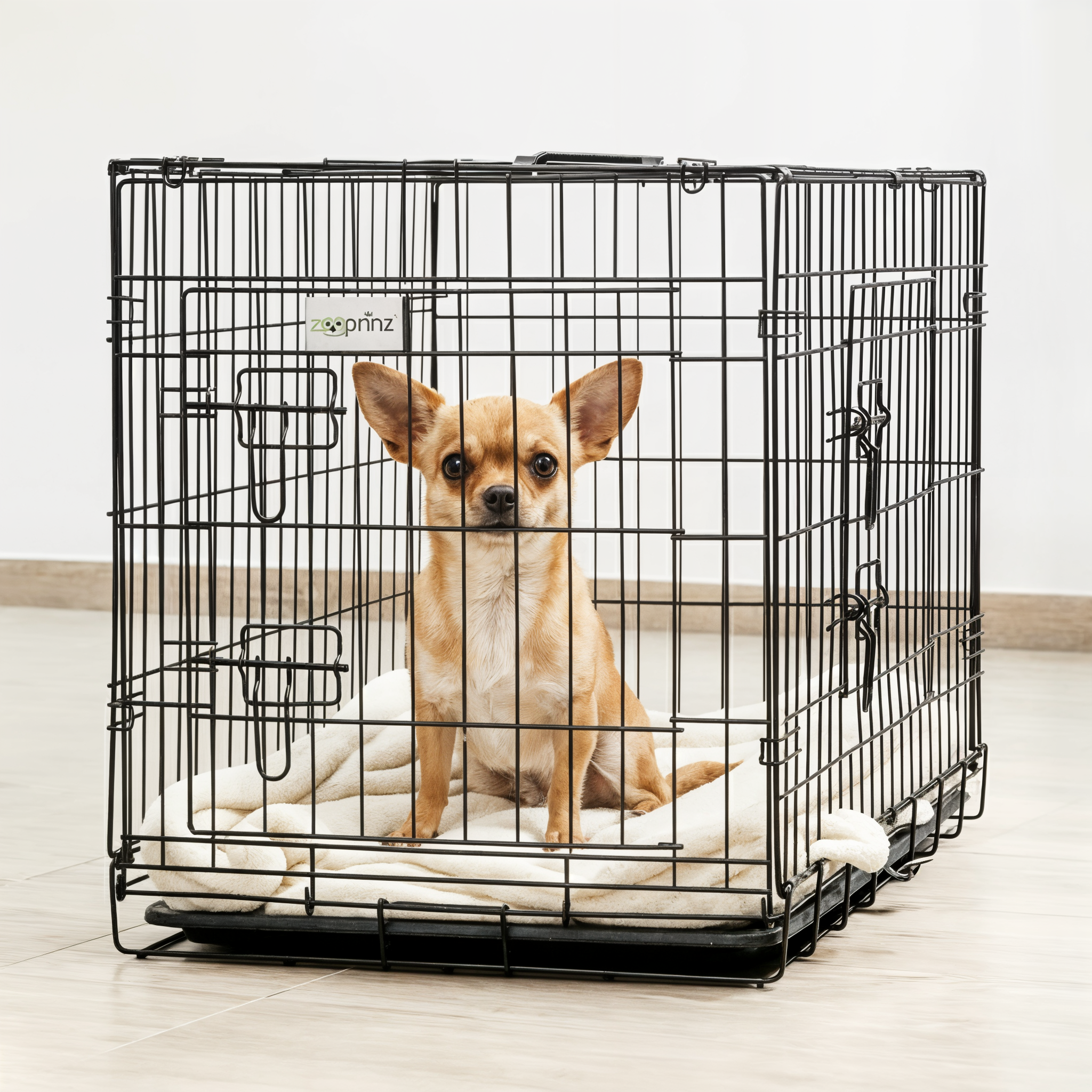 Hundekäfig zooprinz faltbar Größe M mit Tragegriff für kleine Hunde