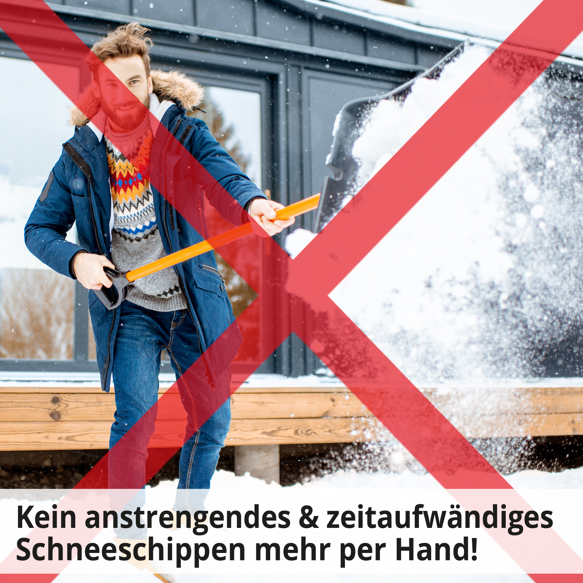 Benzin-Schneefräse für schneeles und leichtes arbeiten 