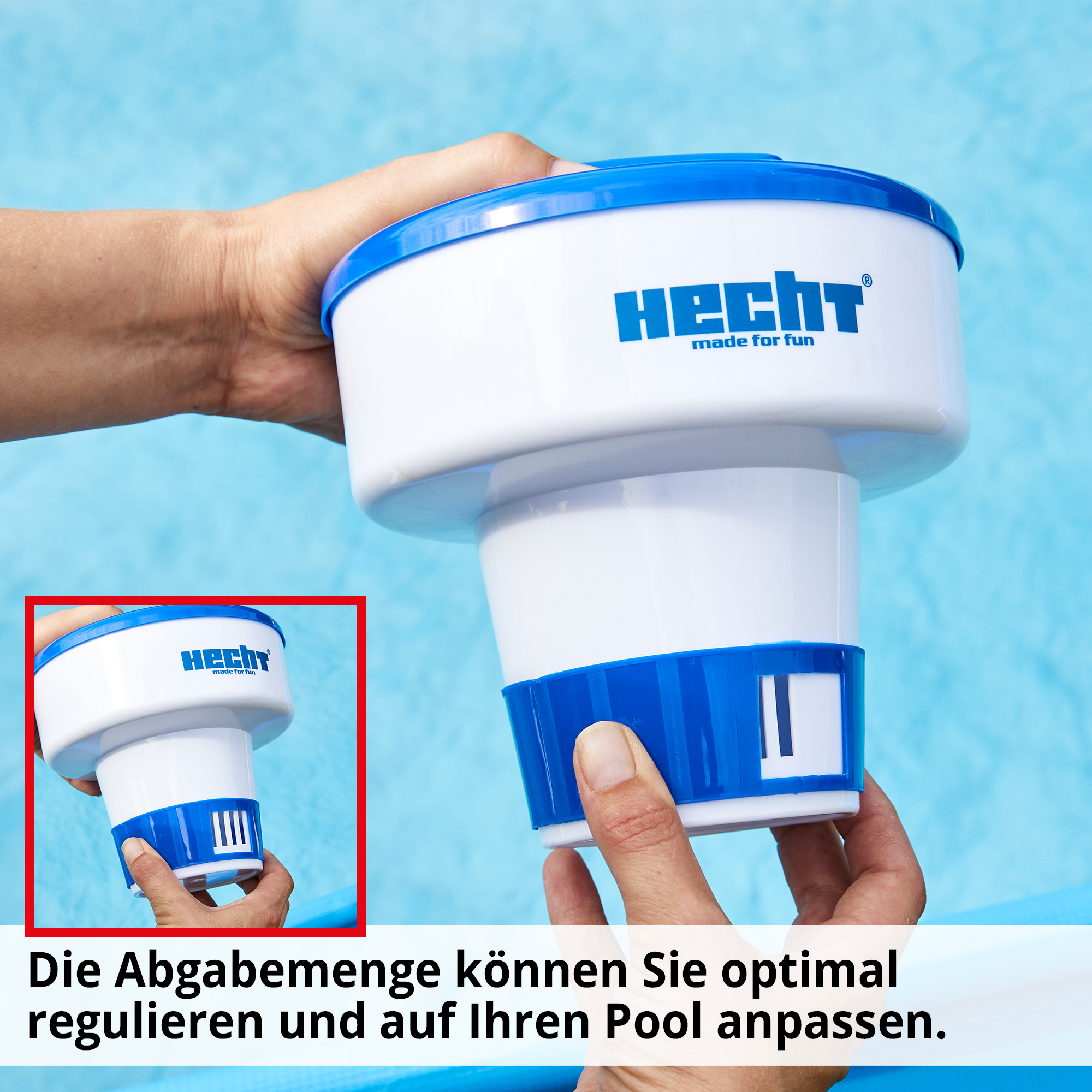 Chlor Dosierspender 060702mit verstellbarer Abgabemenge