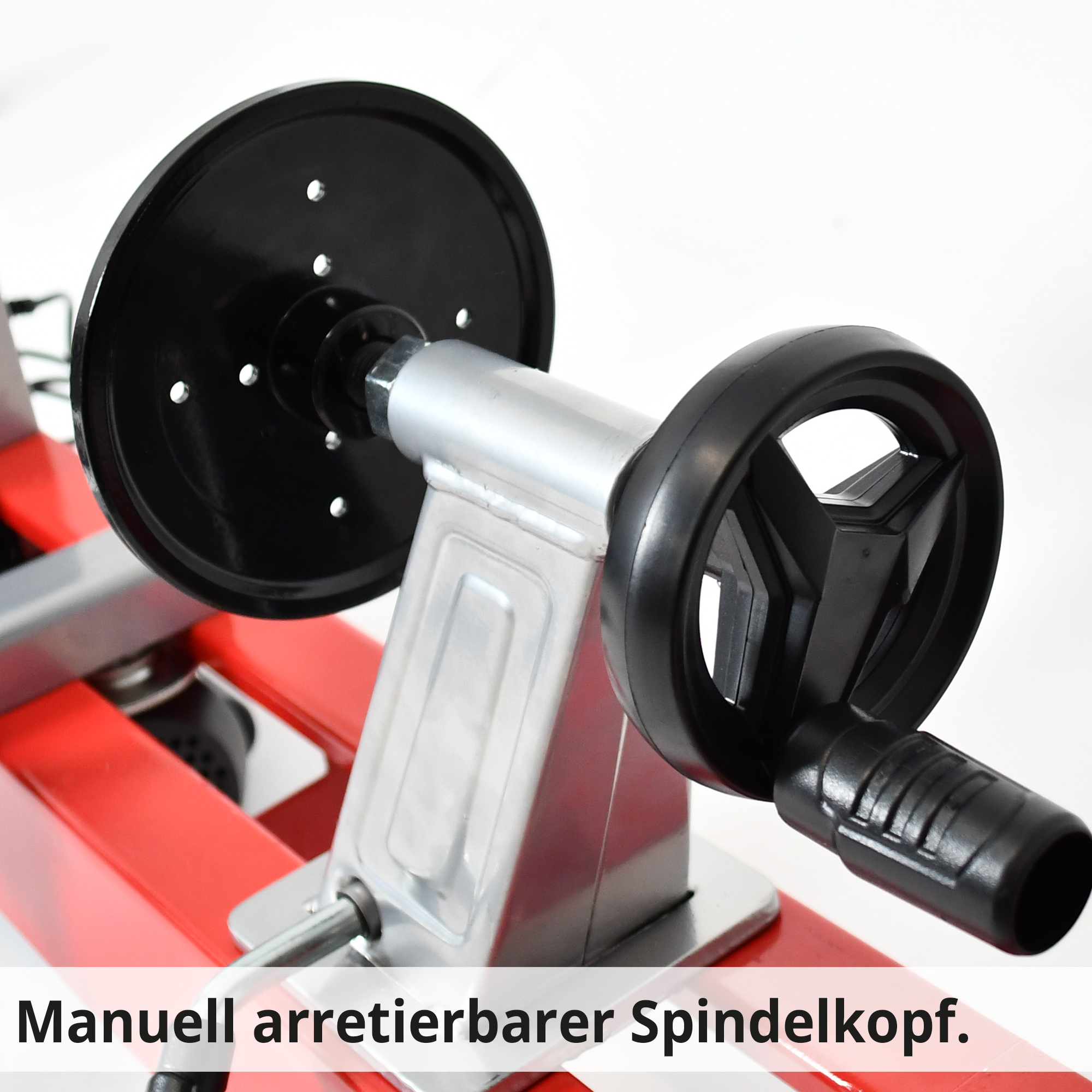 HECHT 8400 Drechselbank; Manuell arretierbarer Spindelkopf