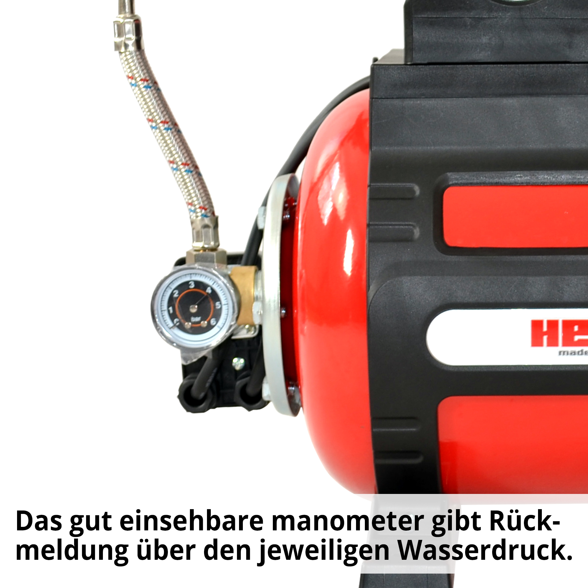 HECHT Hauswasserwerk »3331« Hauswasserwerk mit integriertem Manometer  