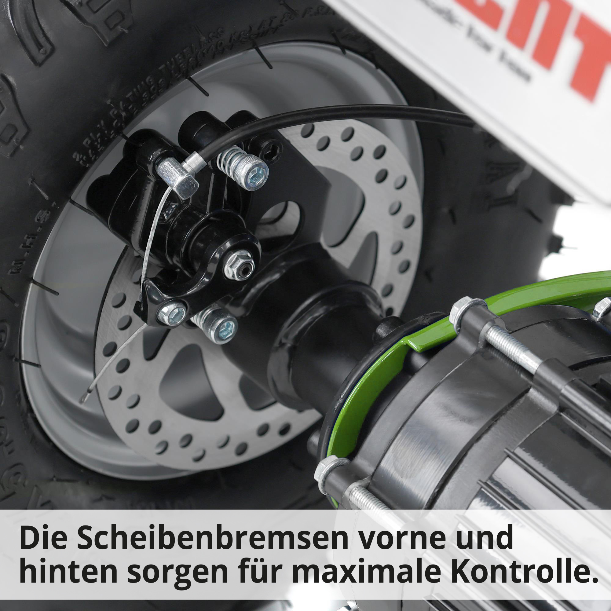 HECHT Elektro-Quad 51060 Grün  Elektro-Quad mit Scheibenbremse Allradbremsen