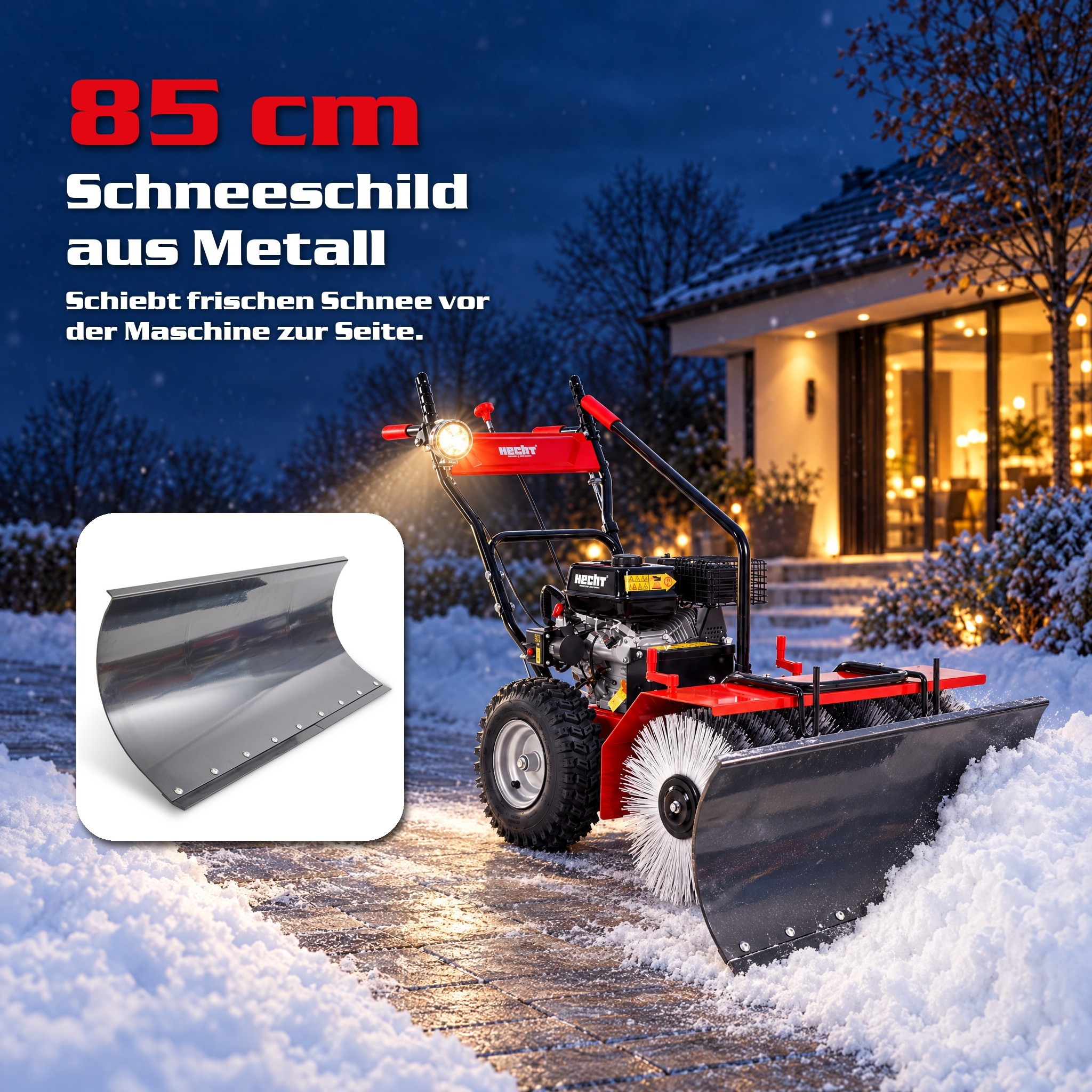 HECHT 8680 SE Set 5 Benzin-Kehrmaschine Bild 2 (Dieses Bild wurde mit Hilfe von KI generiert.)