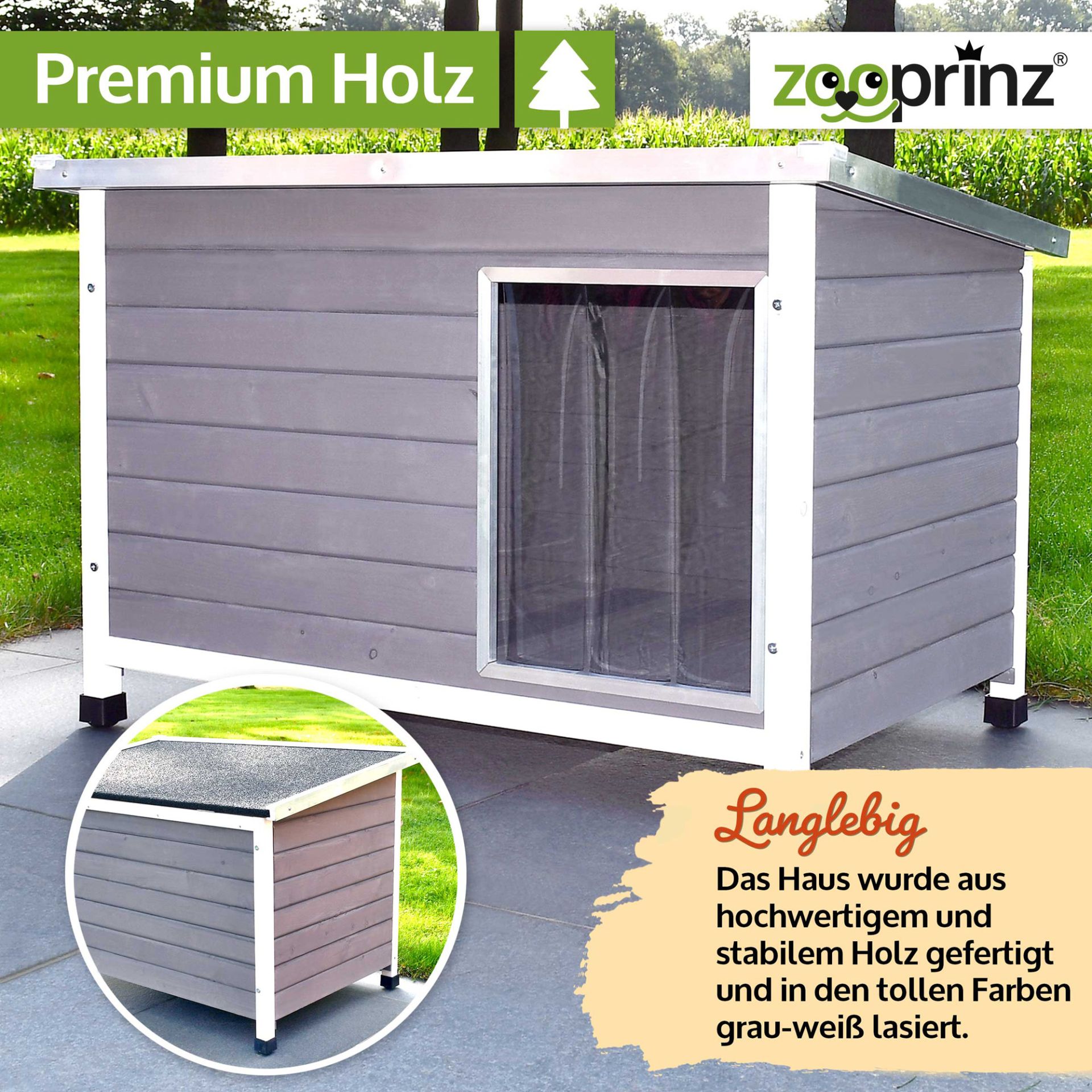 Hundehütte Jacky; langlebiges Premium-Holz Hundehütte Jacky; langlebiges Premium-Holz