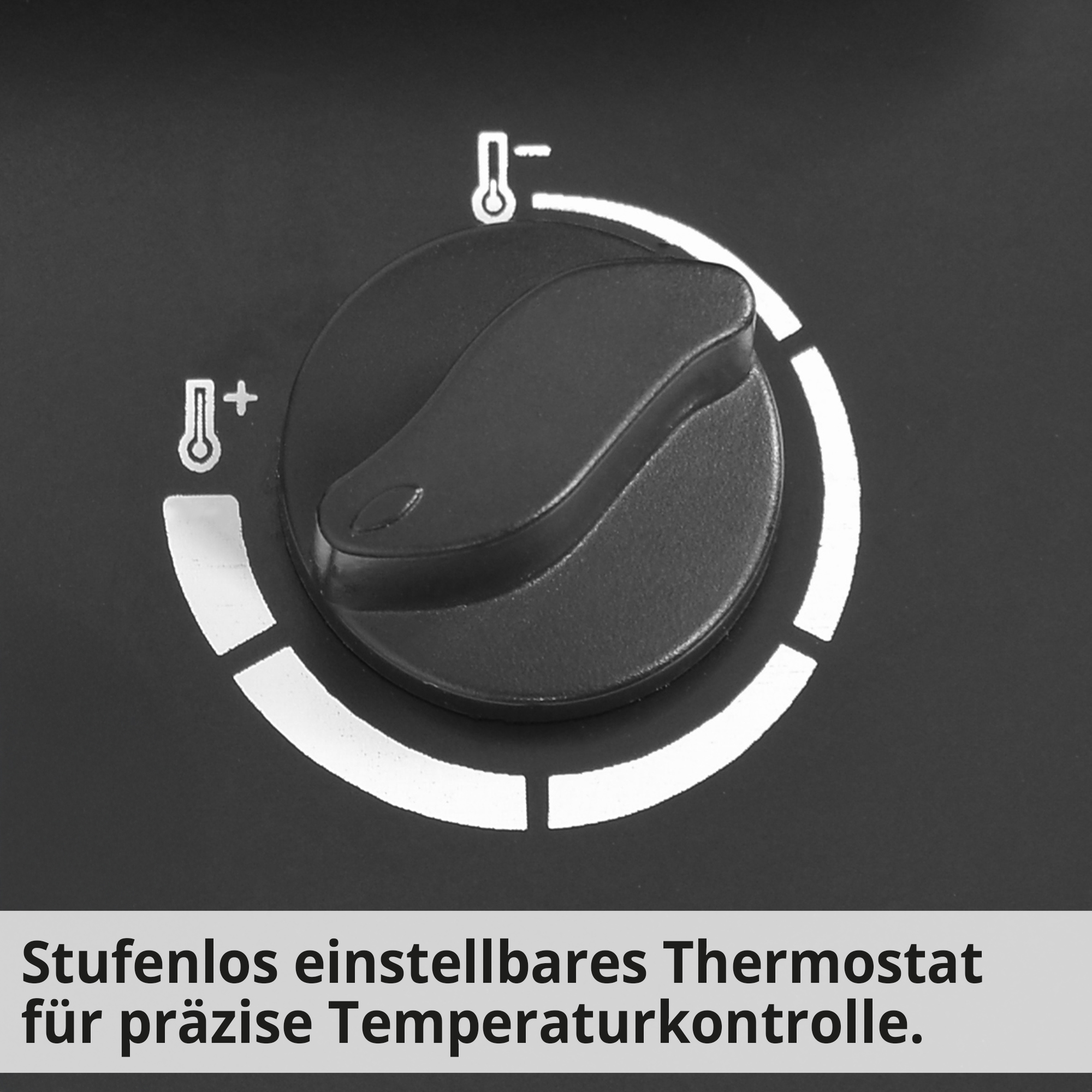 Hecht 3545 Keramik Heizlüfter; stufenlos einstellbares Thermostat für präzise Temperaturkontrolle