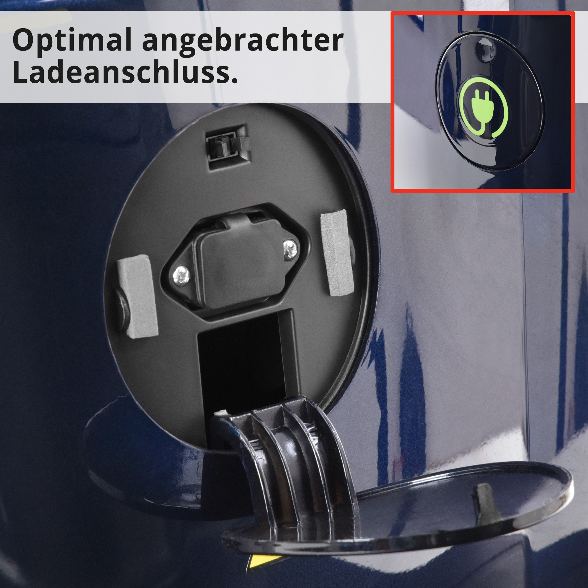 Hecht WISE BLUE Elektro Seniorenmobil mit optimal angebrachter Ladeanschluss