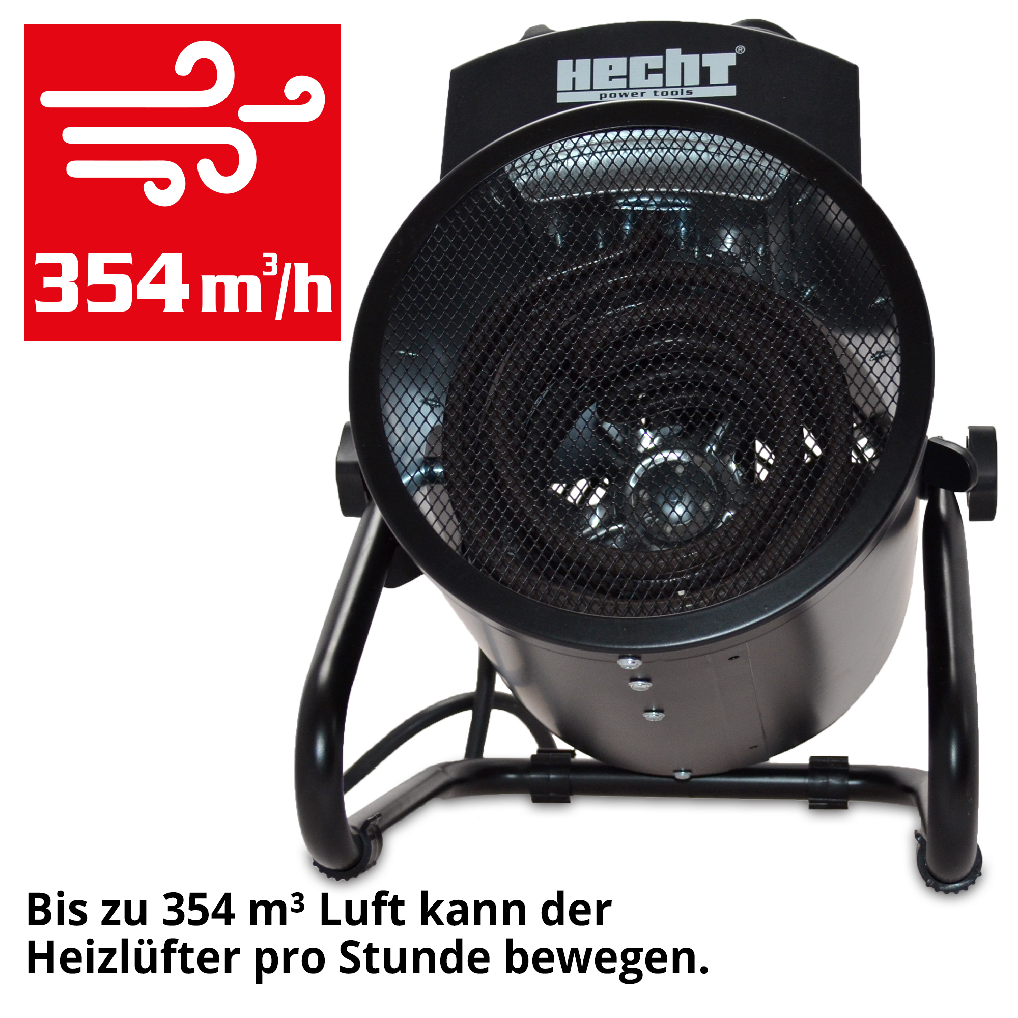 HECHT Elektro Heizlüfter »3329« Elektro Heizlüfter mit hohem Heizvolumen