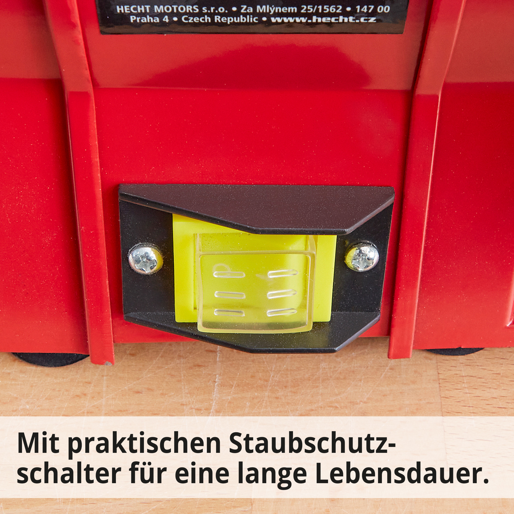 Hecht 1723 Doppelschleifer; Mit Staubschutzschalter für eine lange Lebensdauer