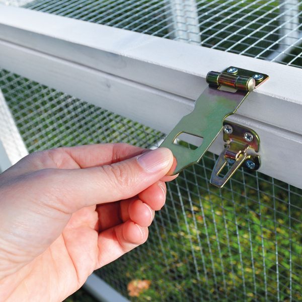 zooprinz Auslauf Rabbit Run Weiß Sicheres Schloss 