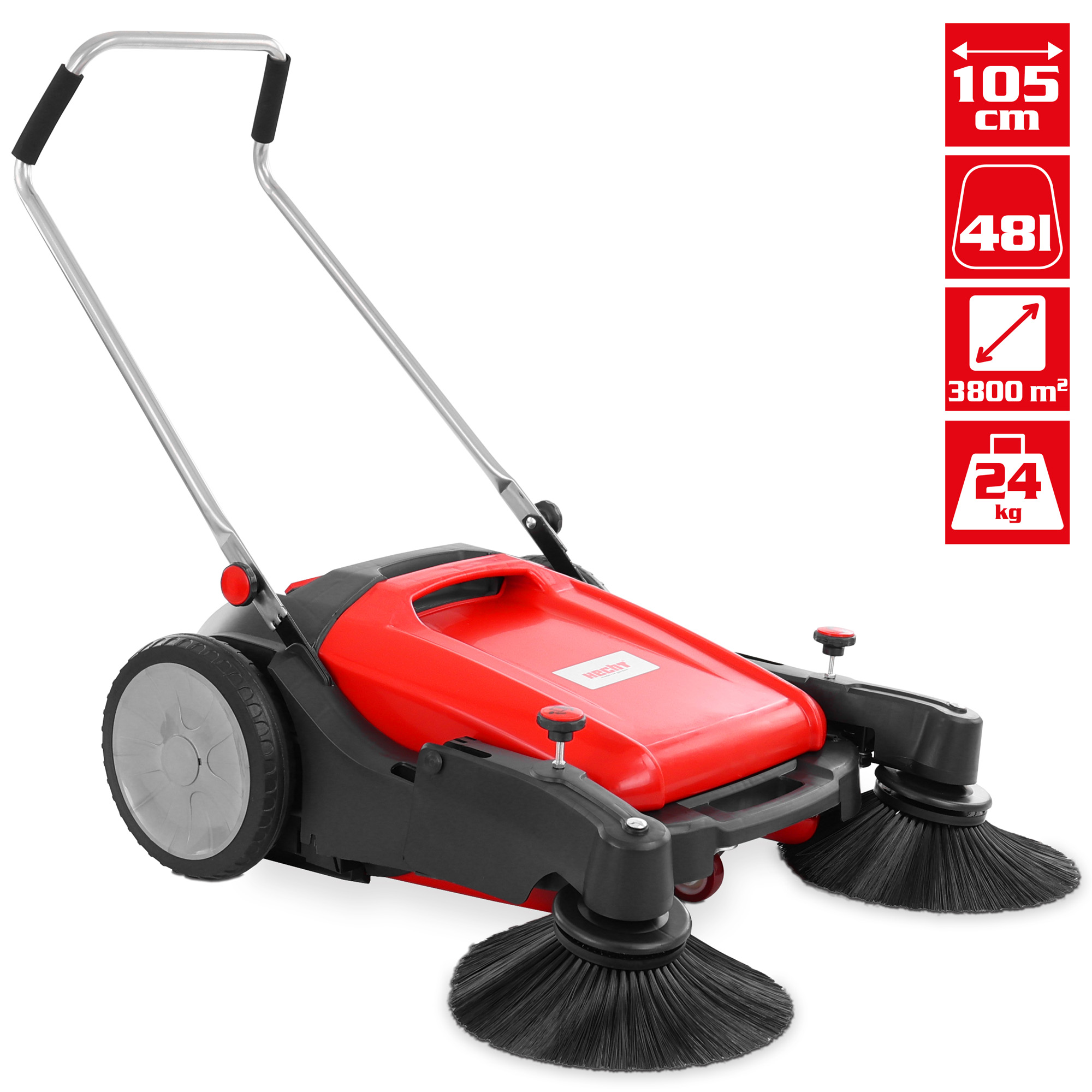 HECHT 8105 Handkehrmaschine mit vielen Vorteilen