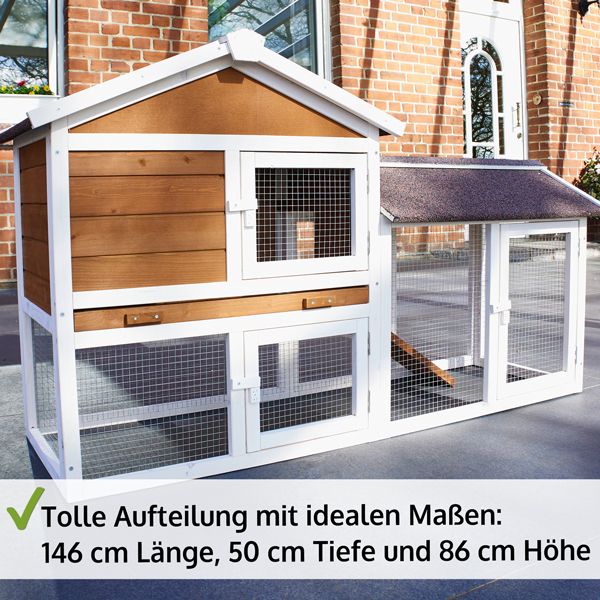 Hasenstall Hofstadl; 146 x 50 x 86 Zentimeter