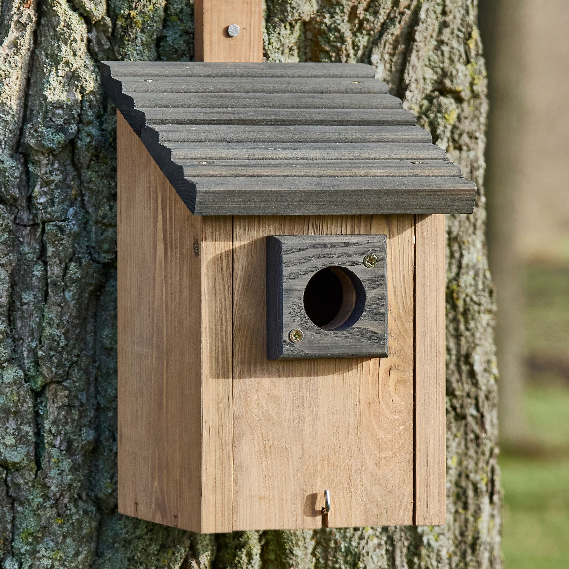 Zooprinz Nistkasten 333 Braun - braunes Pultdach