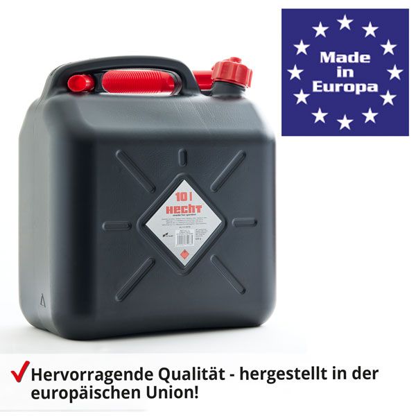 HECHT Benzinkanister »10 Liter« Benzinkanister mit hervorragender Qualität aus der EU