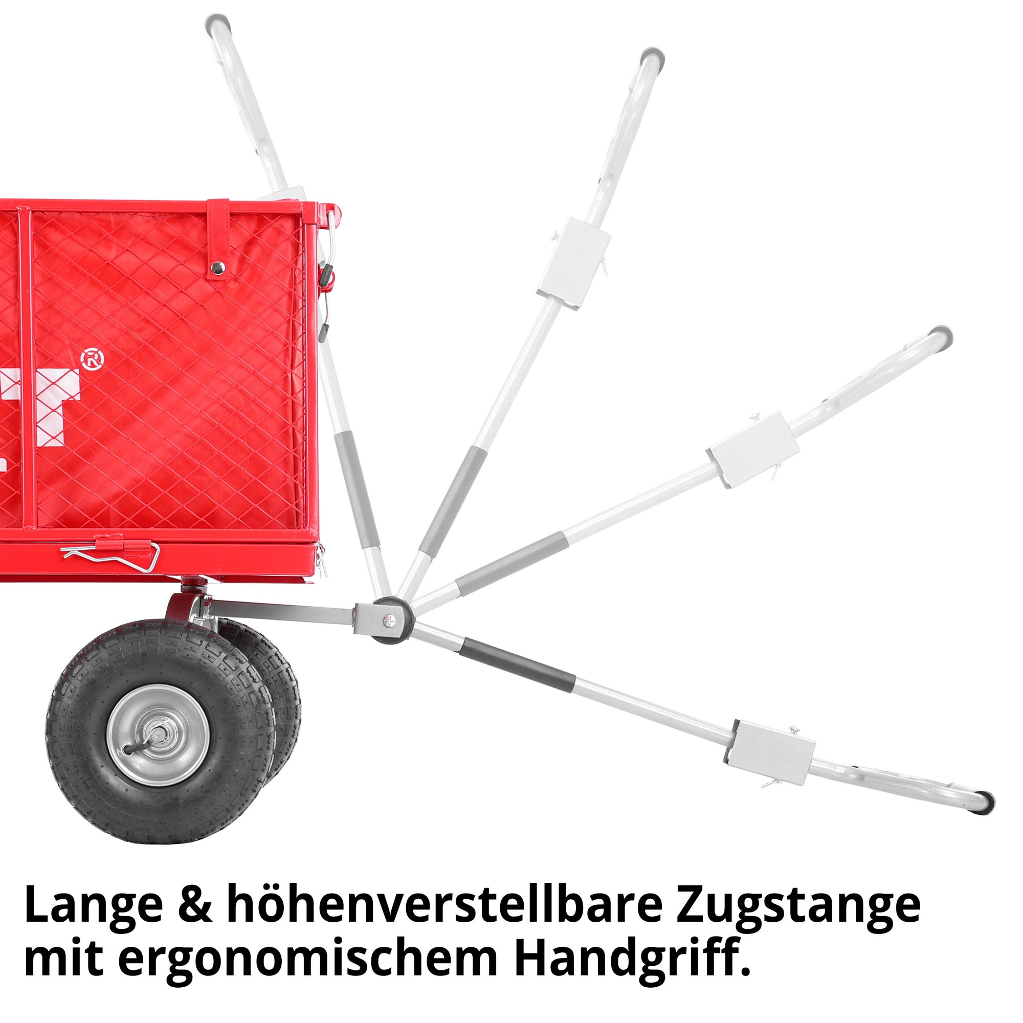 Transportwagen mit Höhenverstellbaren ergonomischen Handgriff 