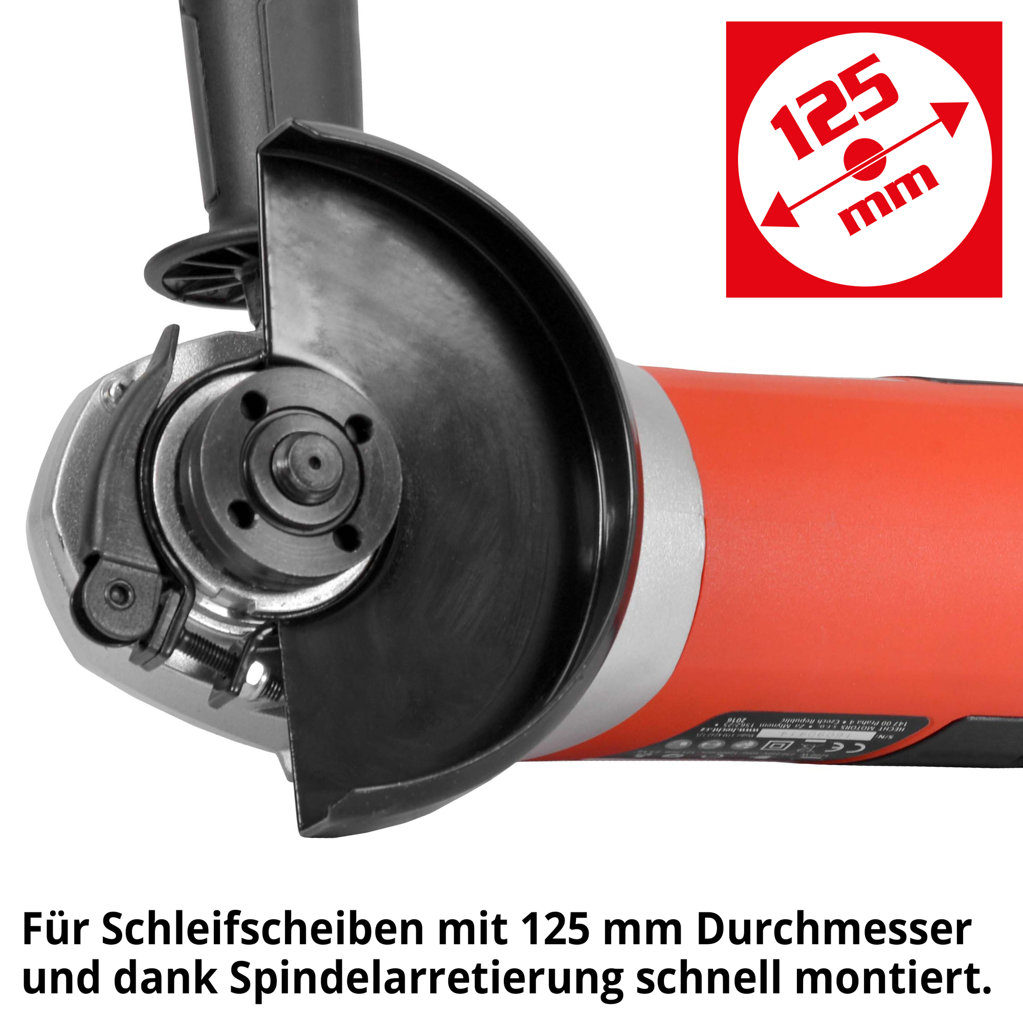 Trennschleifer; Geeignet für Schleifscheiben mit einem Durchmesser von 125 mm