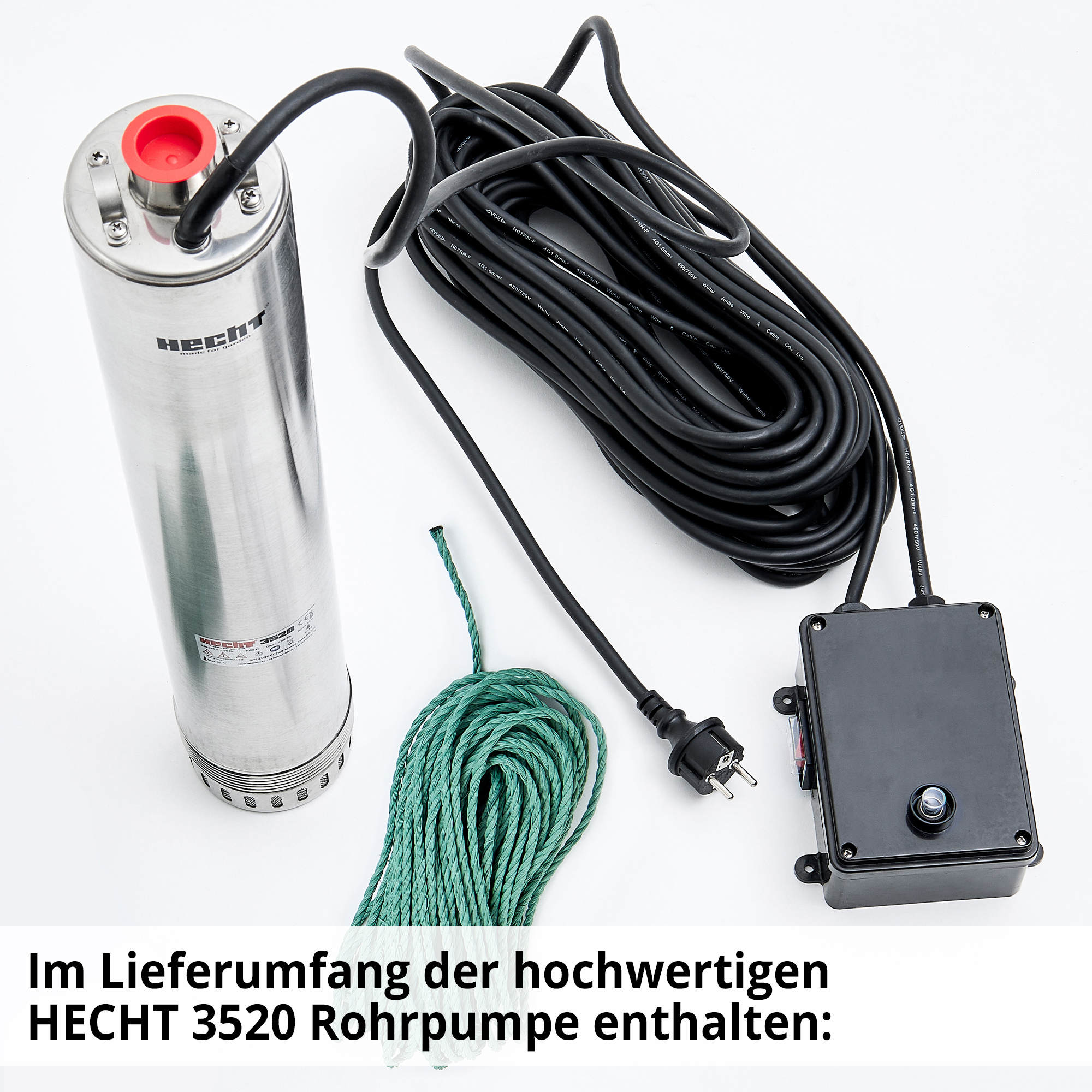 Rohrpumpe; Lieferumfang der 3520 Rohrpumpe