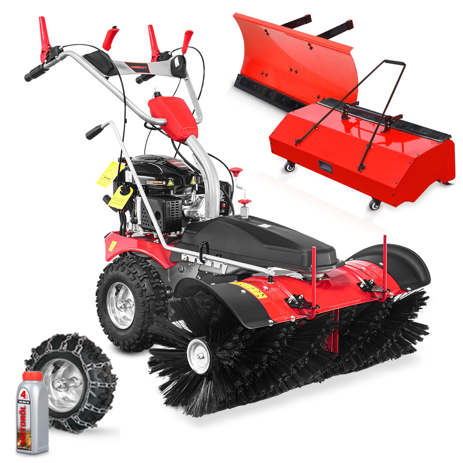 ONBEST, Kehrmaschine Benzin Set 100-LE, Artikelnummer 44404