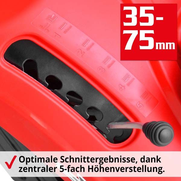 Hecht Rasentraktor-sitzrasenmäher mit 5-fach Höhenverstellung für optimales Schnittergebnisse 
