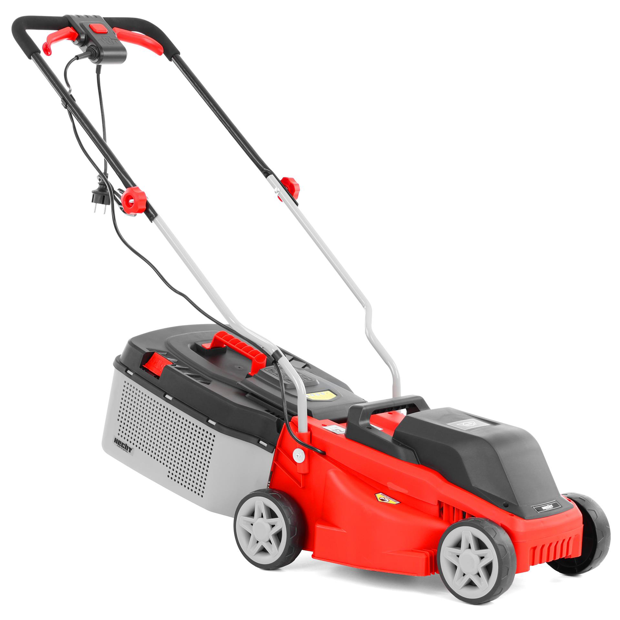 Hecht Elektro-Rasenmäher 1333 mit 32 cm Schnittbreite und 28 Liter Grasfangkorb 