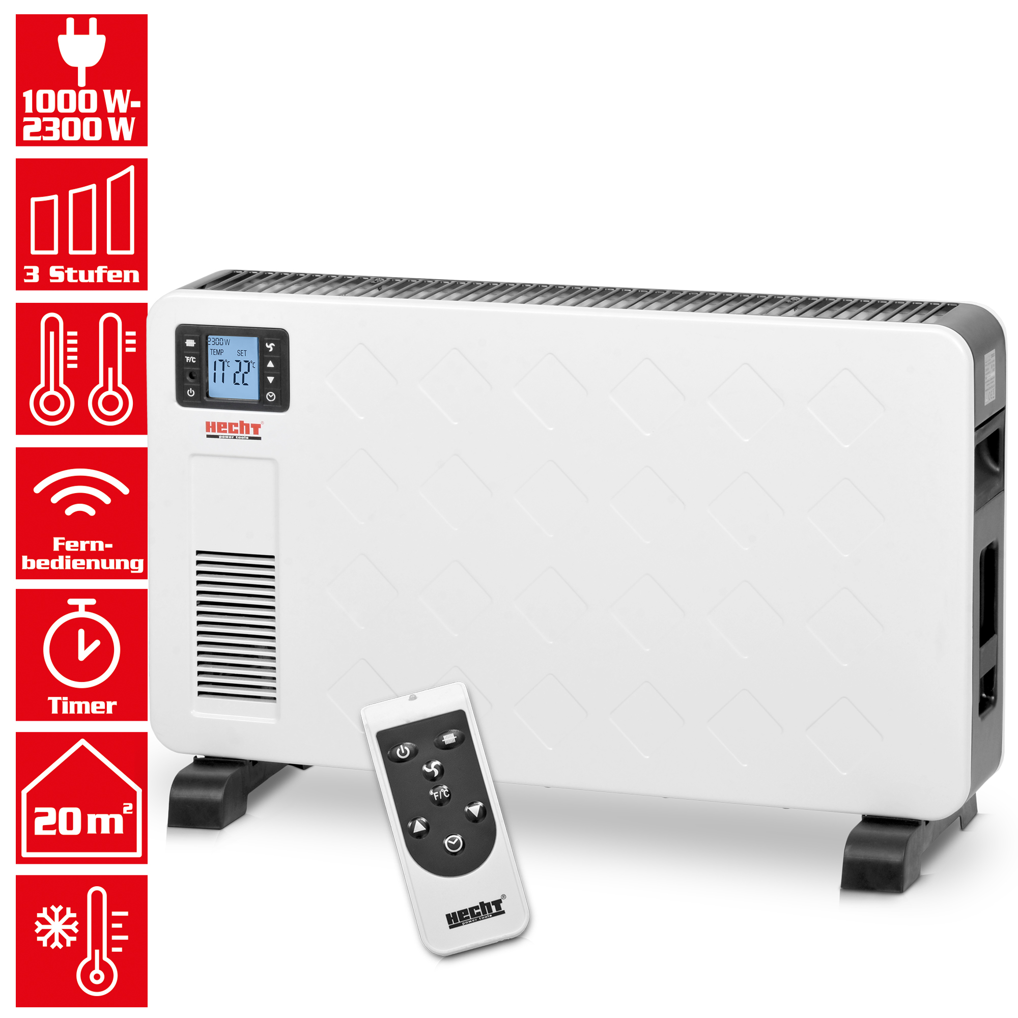 HECHT Elektro Heizung»3623« Elektro Heizung ideal als Übergangsheizung
