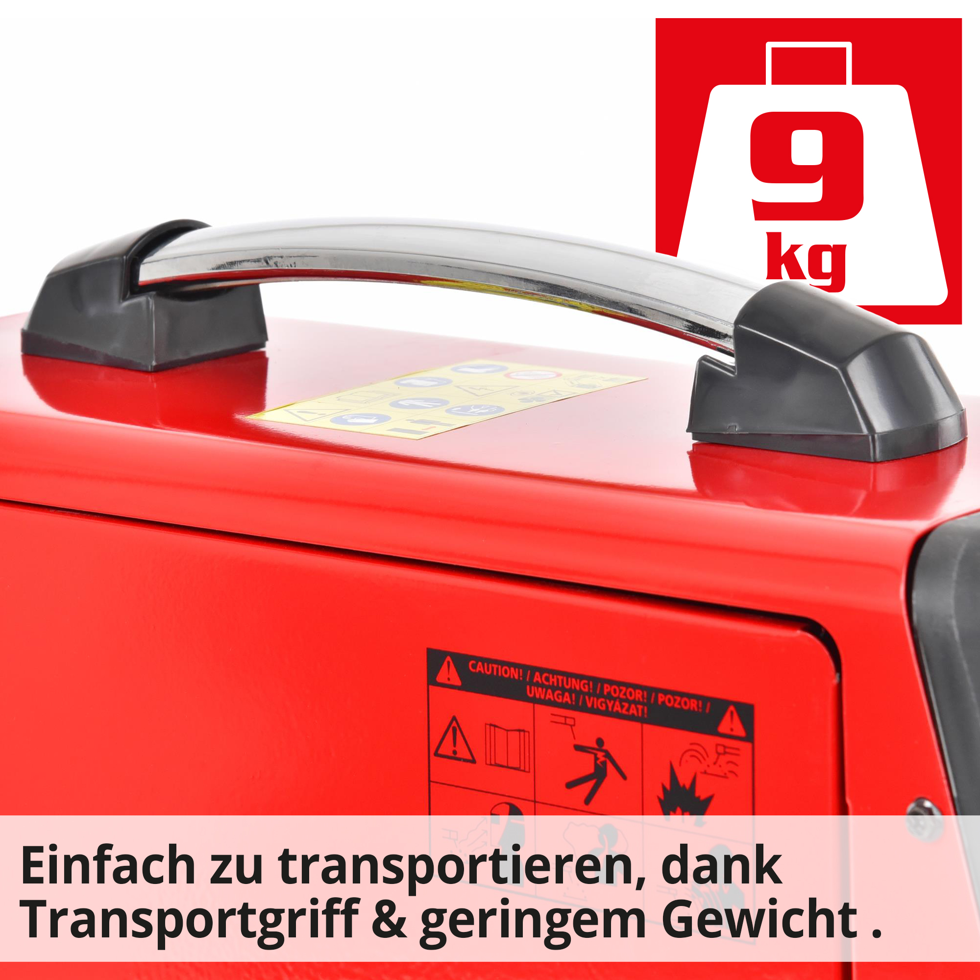 HECHT 1830 MIG MAG Schweißgerät; Einfach zu transportieren, dank Transportgriff und geringem Gewicht