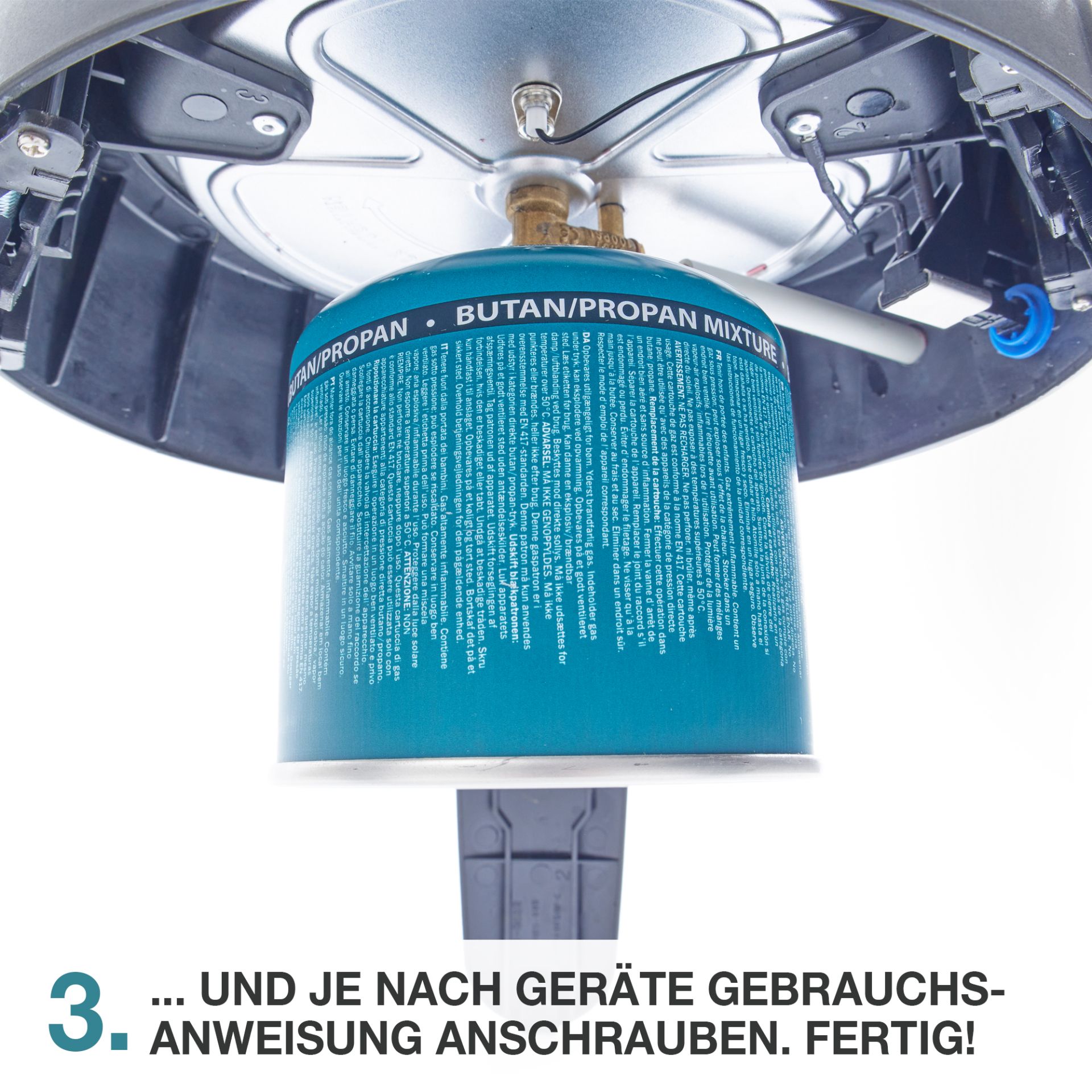 TOM CG-500 Butan Gas; sicher
