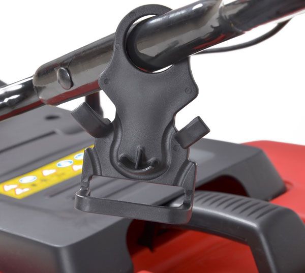 Hecht Elektro-Rasenmäher mit griffigenr Kabelzugentlastung für entspanntes arbeiten 