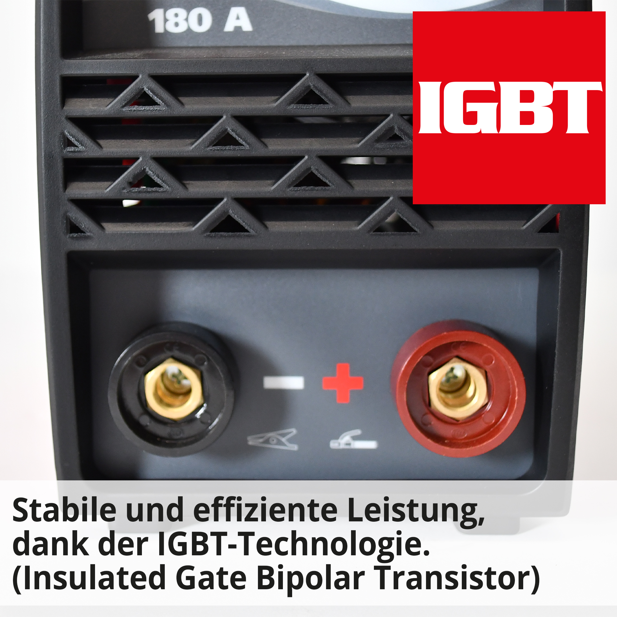 HECHT 1828 MMA Inverter Schweißgerät mit stabiler und effizienter Leistung, dank der IGBT-Technologie