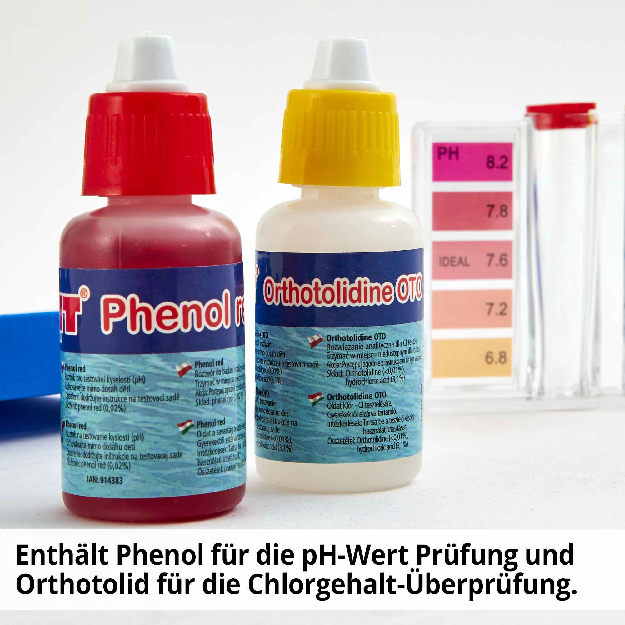 HECHT Poolwasser-Test-Set »060601« zum Prüfen des pH-Wertes