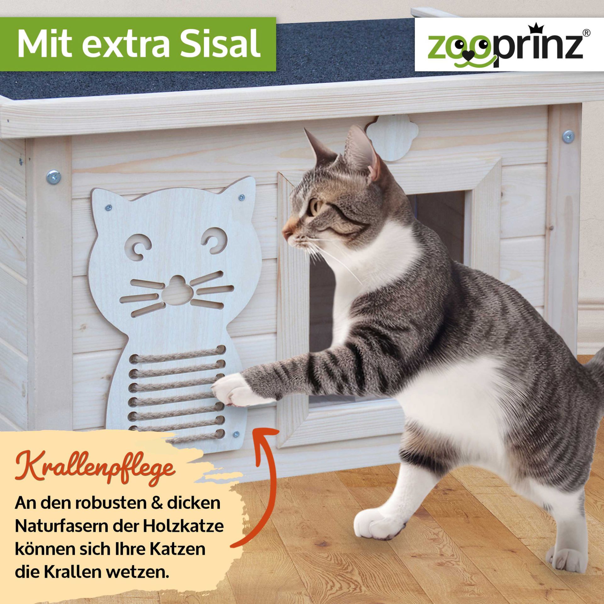 Katzen Villa Felix; mit extra Sisal Katzen Villa Felix; mit extra Sisal
