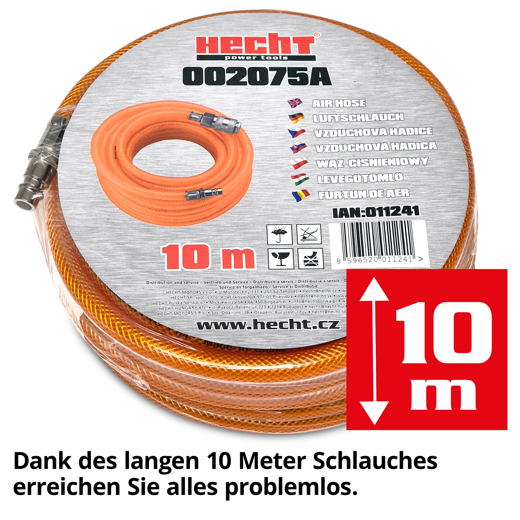 Druckluftschlauch mit langem Schlauch alles problemlos erreichen
