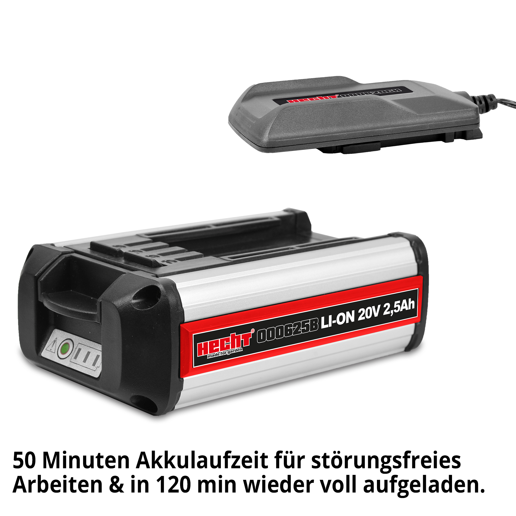 Hecht Heckenschere mit leistungsstarkem Akku und 120 min Laufzeit 